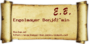 Engelmayer Benjámin névjegykártya